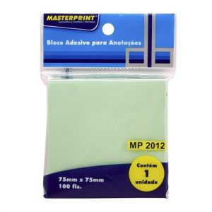 Anote e Cole 75x75 Verde Com 100 Folhas MP2012 Masterprint