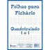 Bloco Para Fichário Universitário (Grande) Quadriculado 1x1 50 Folhas Tamoio