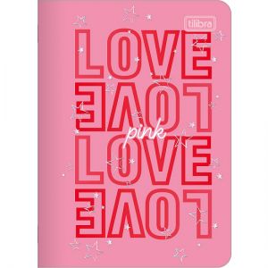 Caderneta Grampeada Love Pink Tilibra - Envio de Capas Conforme Disponibilidade do Estoque
