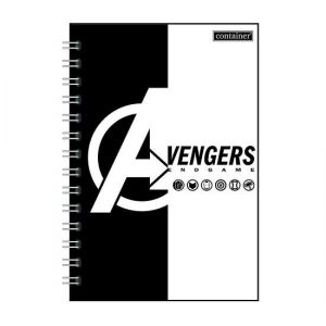 Caderno Bullet Journal Colegial (Médio) 80 Folhas Capa Dura Container Avengers Dmw