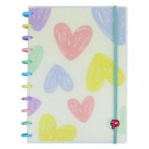 Caderno Decor Grande Flores e Amores Pop Disc