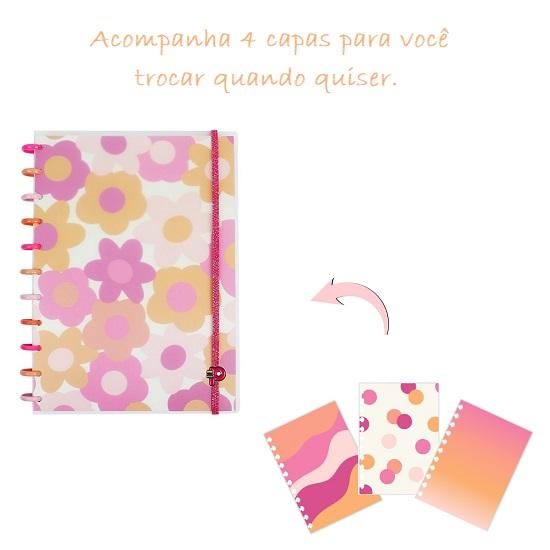 Caderno Decor Grande Primavera Pop Disc