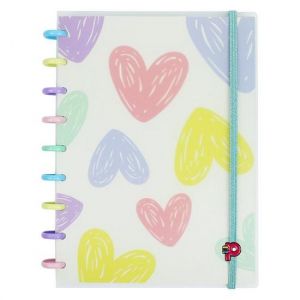 Caderno Decor Médio Flores e Amores Pop Disc