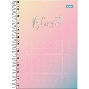 Caderno Espiral 1/4 (Pequeno) 80 Folhas Blush 3164720 Foroni - Envio de Capas Conforme Disponibilidade do Estoque