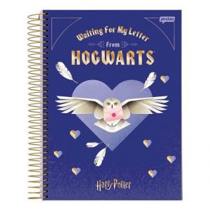 Caderno Espiral 1/4 (Pequeno) 96 Folhas Capa Dura Harry Potter Jandaia - Envio de Capas Conforme Disponibilidade do Estoque