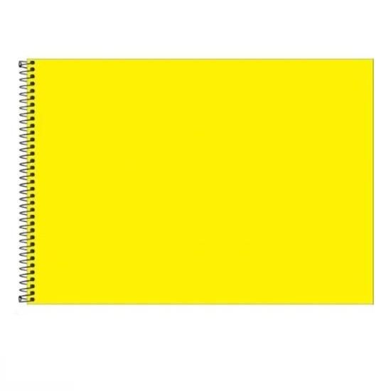 Caderno Espiral Cartografia 48 Folhas Capa Dura Amarelo 2131 Tamoio