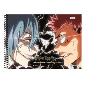 Caderno Espiral Cartografia 80 Folhas Capa Dura Jujutsu Kaisen 3370827 Foroni