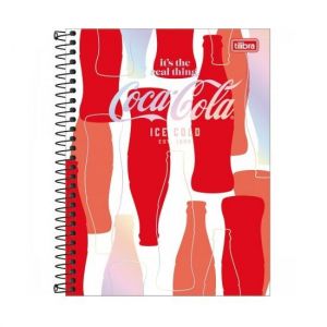 Caderno Espiral Colegial (Médio) 1 Matéria 80 Folhas Capa Dura Coca Cola Tilibra - Envio de Capas Conforme Disponibilidade do Estoque