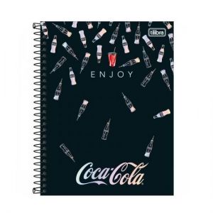 Caderno Espiral Colegial (Médio) 10 Matérias 160 Folhas Capa Dura Coca Cola Tilibra - Envio de Capas Conforme Disponibilidade do Estoque
