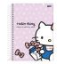 Caderno Espiral Universitário (Grande) 1 Matéria 80 Folhas Capa Dura Hello Kitty Jandaia - Envio de Capas Conforme Disponibilidade do Estoque