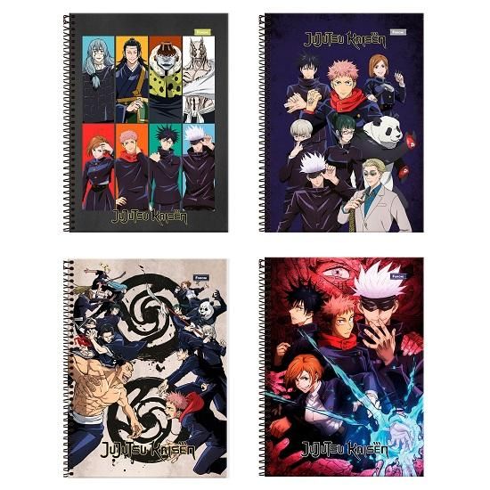 Caderno Espiral Universitário (Grande) 1 Matéria 80 Folhas Capa Dura Jujutsu Kaisen 3370789 Foroni - Envio de Capas Conforme Disponibilidade do Estoque