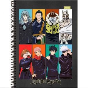 Caderno Espiral Universitário (Grande) 1 Matéria 80 Folhas Capa Dura Jujutsu Kaisen 3370789 Foroni - Envio de Capas Conforme Disponibilidade do Estoque