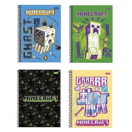 Caderno Cartografia Desenho Minecraft 80 folhas - Foroni