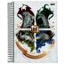 Caderno Espiral Universitário (Grande) 1 Matéria 96 Folhas Capa Dura Harry Potter Hogwarts Jandaia - Envio de Capas Conforme Disponibilidade do Estoque