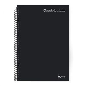 Caderno Espiral Universitário (Grande) Quadriculado 96 Folhas Capa Dura 5x5mm Tamoio