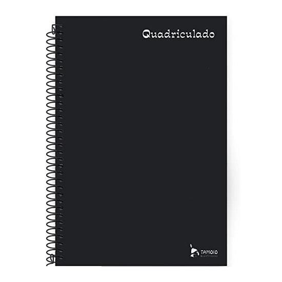 Caderno Espiral Universitário (Grande) Quadriculado 96 Folhas Capa Dura 5x5mm Tamoio