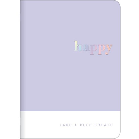 Caderno Grampeado 1/4 (Pequeno) Capa Flexível Happy Tilibra - Envio de Capas Conforme Disponibilidade do Estoque