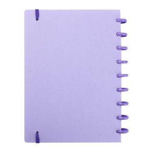 Caderno Médio 80 Folhas Yummy Colors Lilás Marshmallow Pop Disc