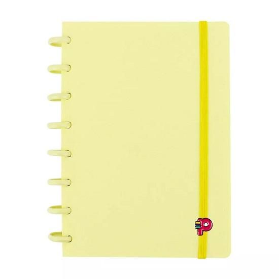 Caderno A5 Yummy Colors Amarelo Baunilha Pop Disc