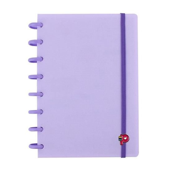 Caderno A5 Yummy Colors Lilás Marshmallow Pop Disc