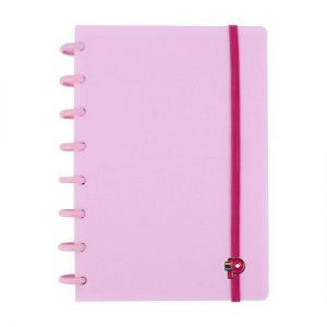 Caderno A5 Yummy Colors Rosa Chiclete Pop Disc