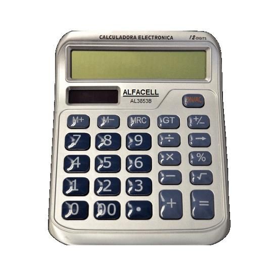 Calculadora De Mesa 12 Dígitos AL3853B Alfacell