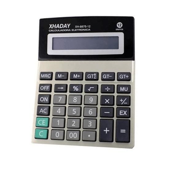 Calculadora Eletrônica 12 Dígitos XH8875