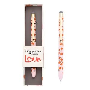 Caneta Esferografica Metalica Flower Touch 1323 Molin