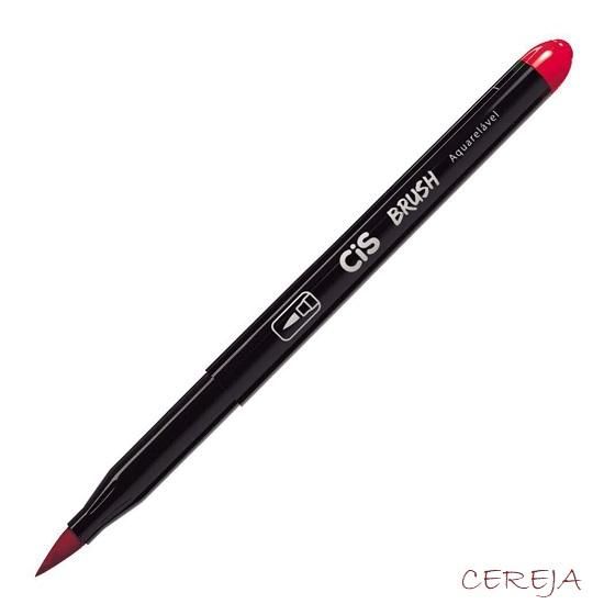 Caneta Marcador Brush Aquarelável Cereja Cis