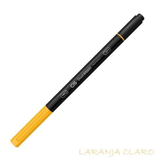 Caneta Marcador Dual Brush Aquarelável Laranja Claro Cis