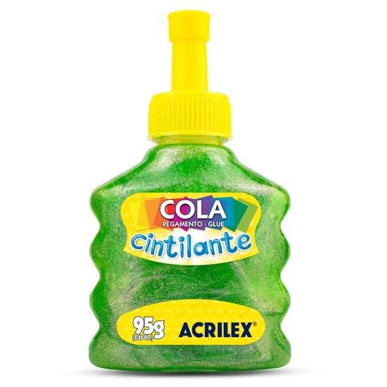 Cola Cintilante 95g. Verde 557 Acrilex