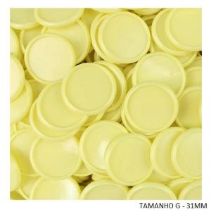 Discos 31mm Amarelo Baunilha Com 12 Unidades Pop Disc