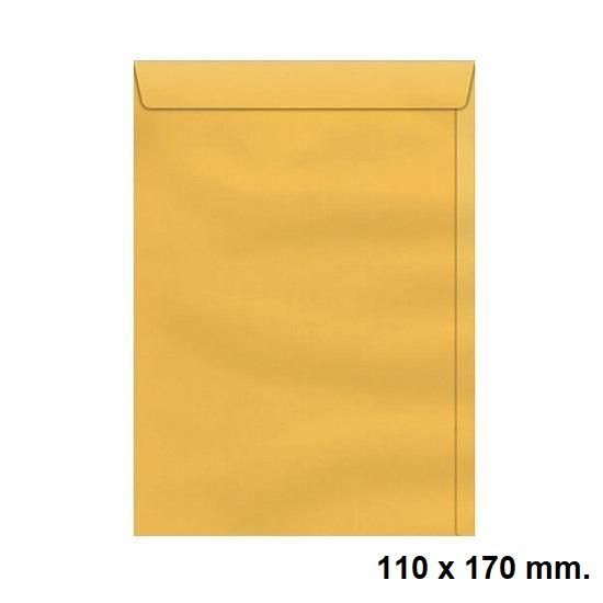 Envelope Saco 110x170mm Kraft Ouro