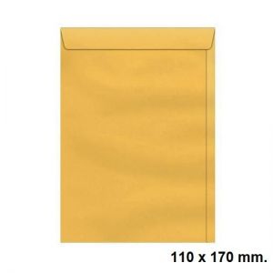 Envelope Saco 110x170mm Kraft Ouro