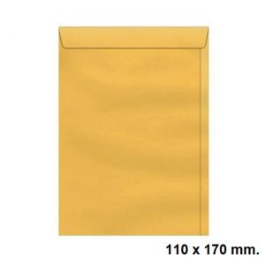 Envelope Saco 110x170mm Kraft Ouro