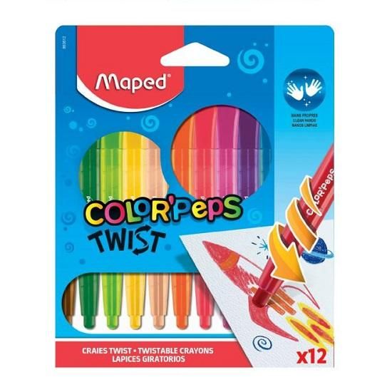 Giz De Cera Twist 12 Cores 860612 Maped