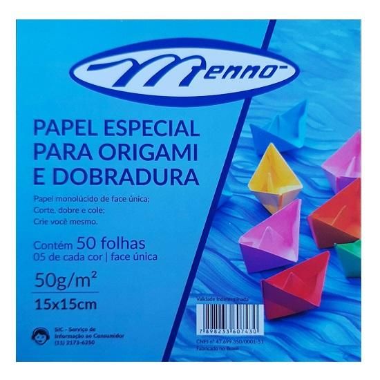 Kit Dobradura 15x15 Com 50 Folhas Menno