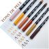 Marcador Dual Brush Aquarelável Pele Com 6 Cores Cis