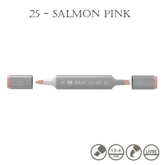 Marcador Graf Duo Brush 25 Salmon Pink Cis