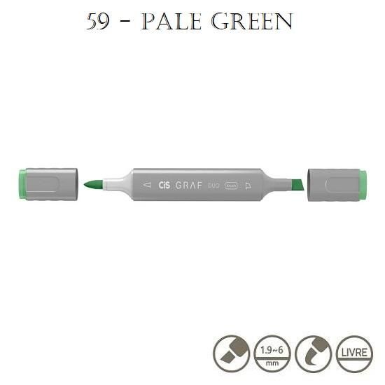 Marcador Graf Duo Brush 59 Pale Green Cis
