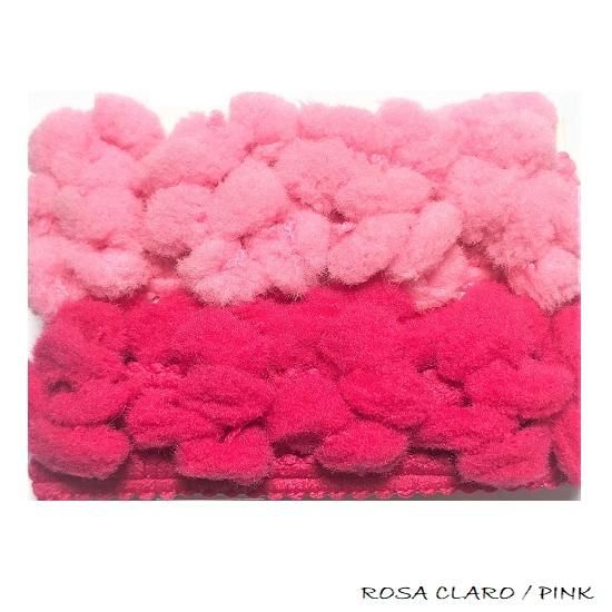 Pompom Rosa Claro / Pink Com 2 Metros Kit Super Criativo