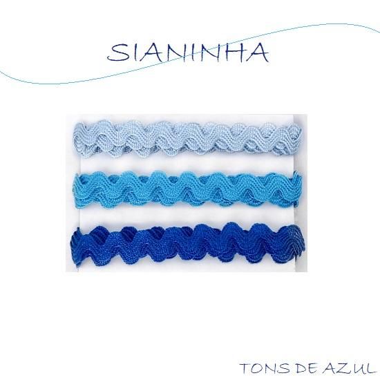 Sianinha Tons Azul Com 3 Metros Kit Super Criativo
