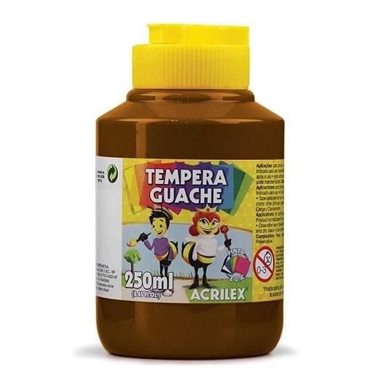 Tempera Guache 250ml. Marrom 531 Acrilex