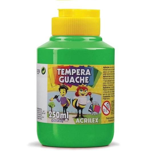 Tempera Guache 250ml. Verde Folha 510 Acrilex