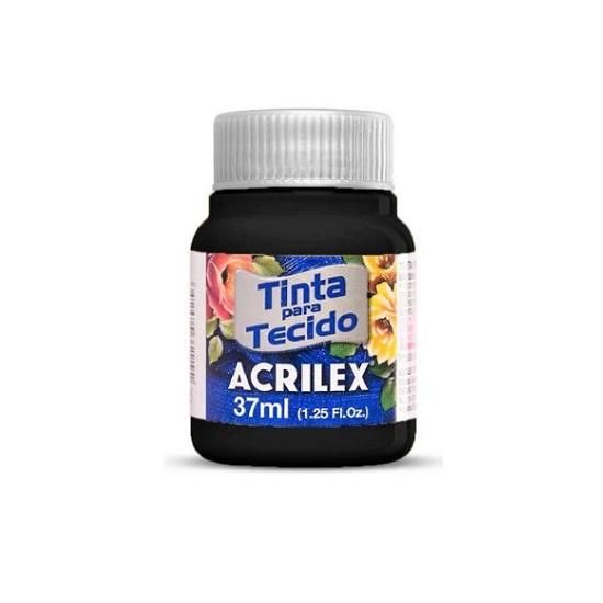 Tinta Para Tecido 37ml. Preto 520 Acrilex