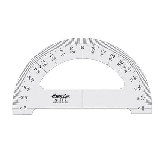 Transferidor 180° 12cm 3mm Ref. 8112 Trident